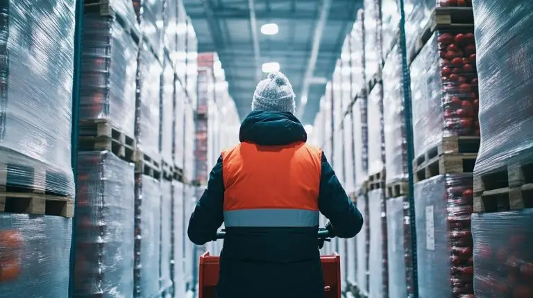Logistikmitarbeiter in der Kältelogistik