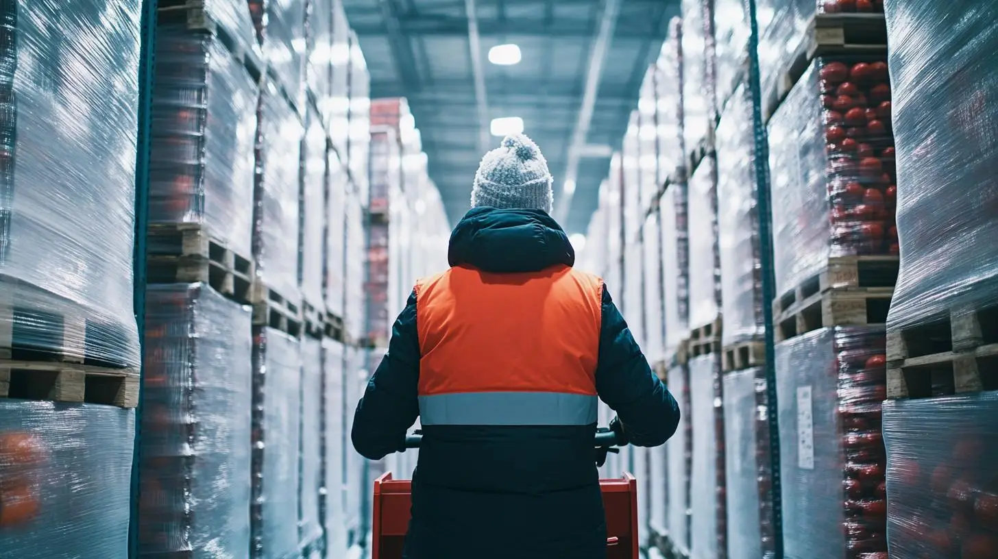 Logistikmitarbeiter in der Kältelogistik