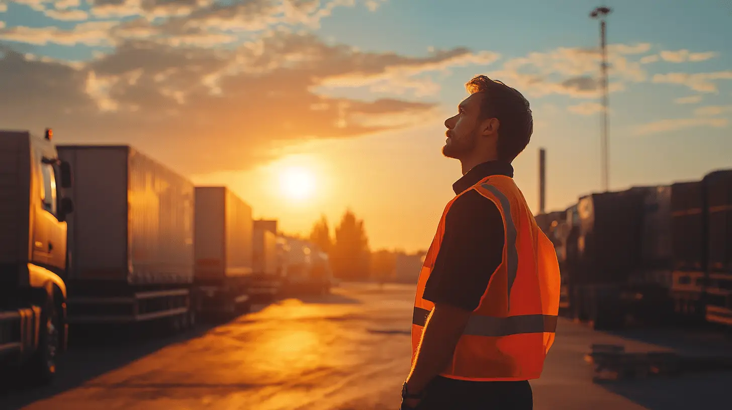 Logistikmitarbeiter während einer saisonalen Spitzenzeit im Einsatz