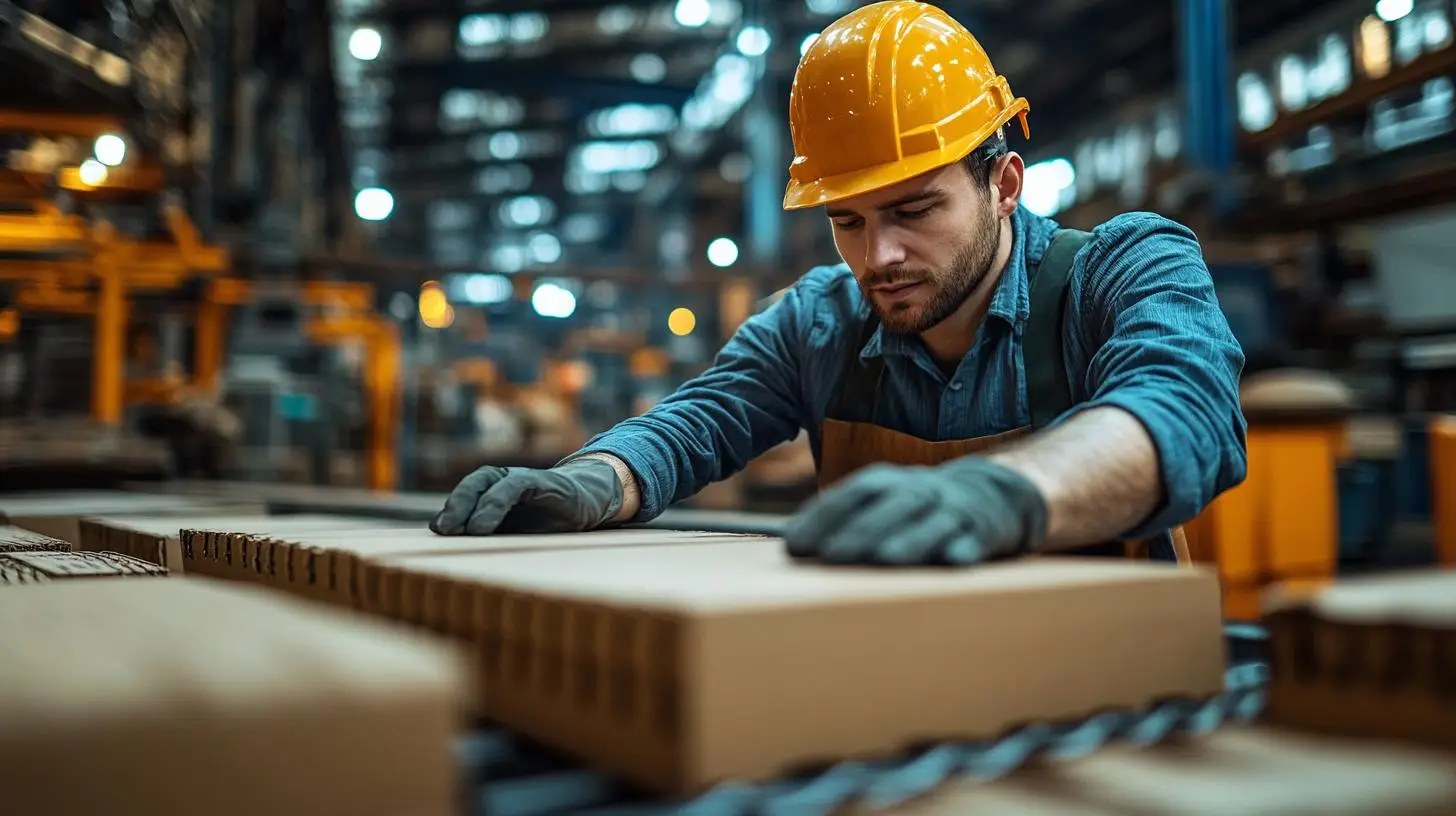 Logistikmitarbeiter , symbolisierend für Partnerschaften im Werkvertrag