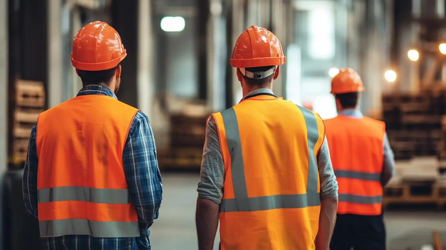 Logistik-Fachkräfte beim Inhouse Outsourcing – nahtlos integriert in einer modernen Lagerhalle.