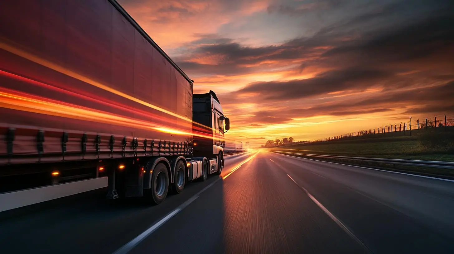 Personaldienstleister in Unna – Lkw auf der Autobahn als Symbol für effiziente Logistikprozesse durch optimierte Personalplanung