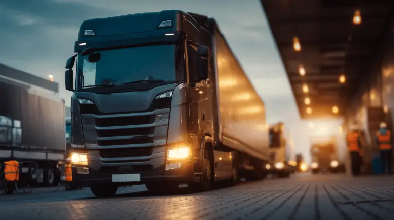Berufskraftfahrer gesucht – schwarzer LKW für Stellenanzeige Allcox in Lüttow-Valluhn