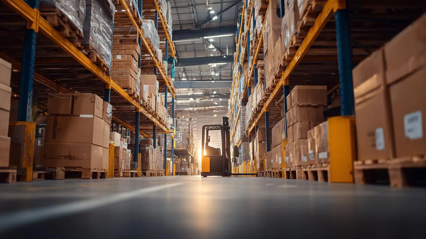 Inhouse-Outsourcing Logistik – effiziente Lagerprozesse mit Gabelstapler und Hochregalen