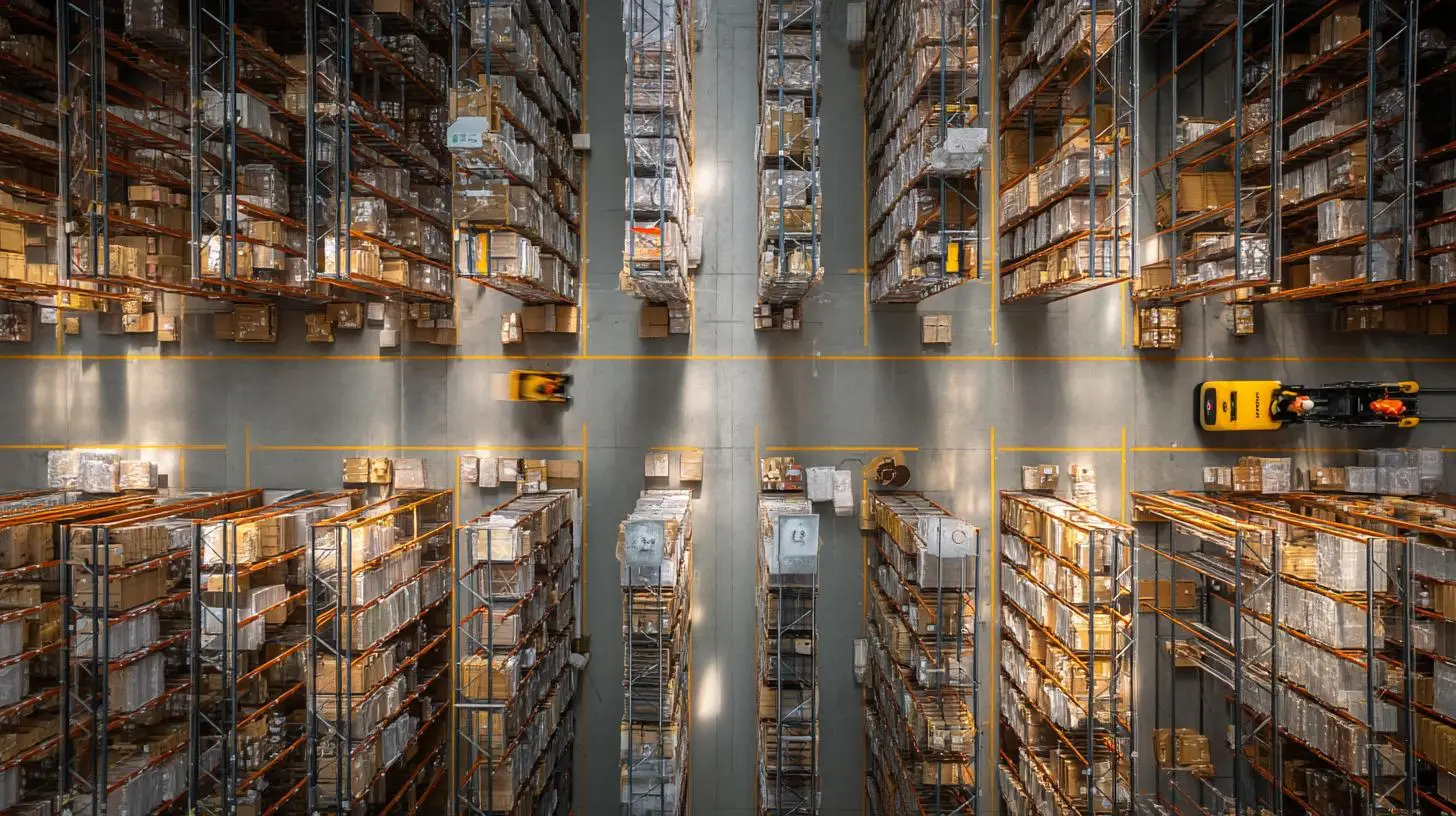 peak-management im hochmodernen logistiklager mit automatisierten transportfahrzeugen und strukturierter prozesssteuerung