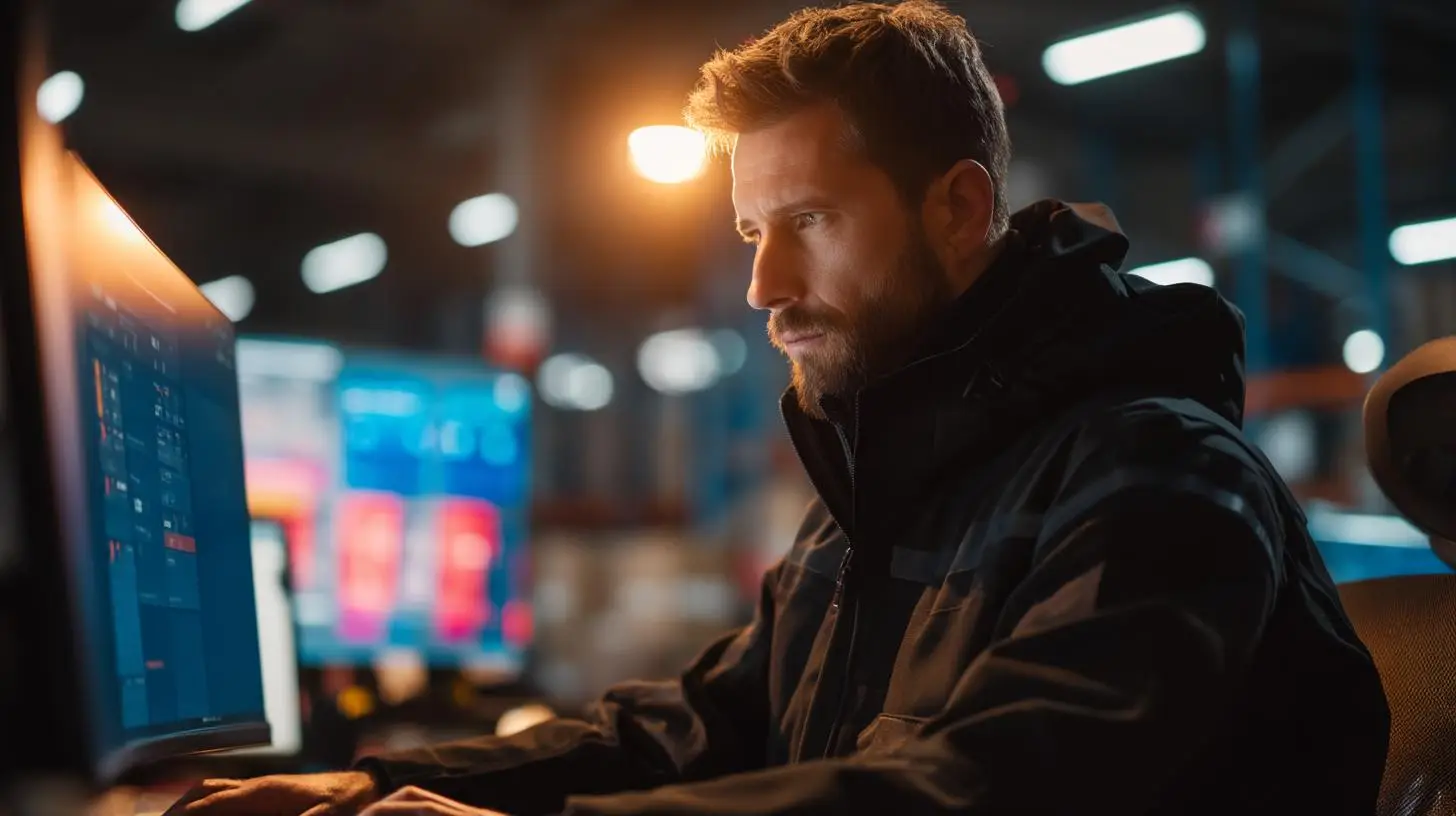 Werkvertrag Logistik – Prozessmanager analysiert Leistungskennzahlen