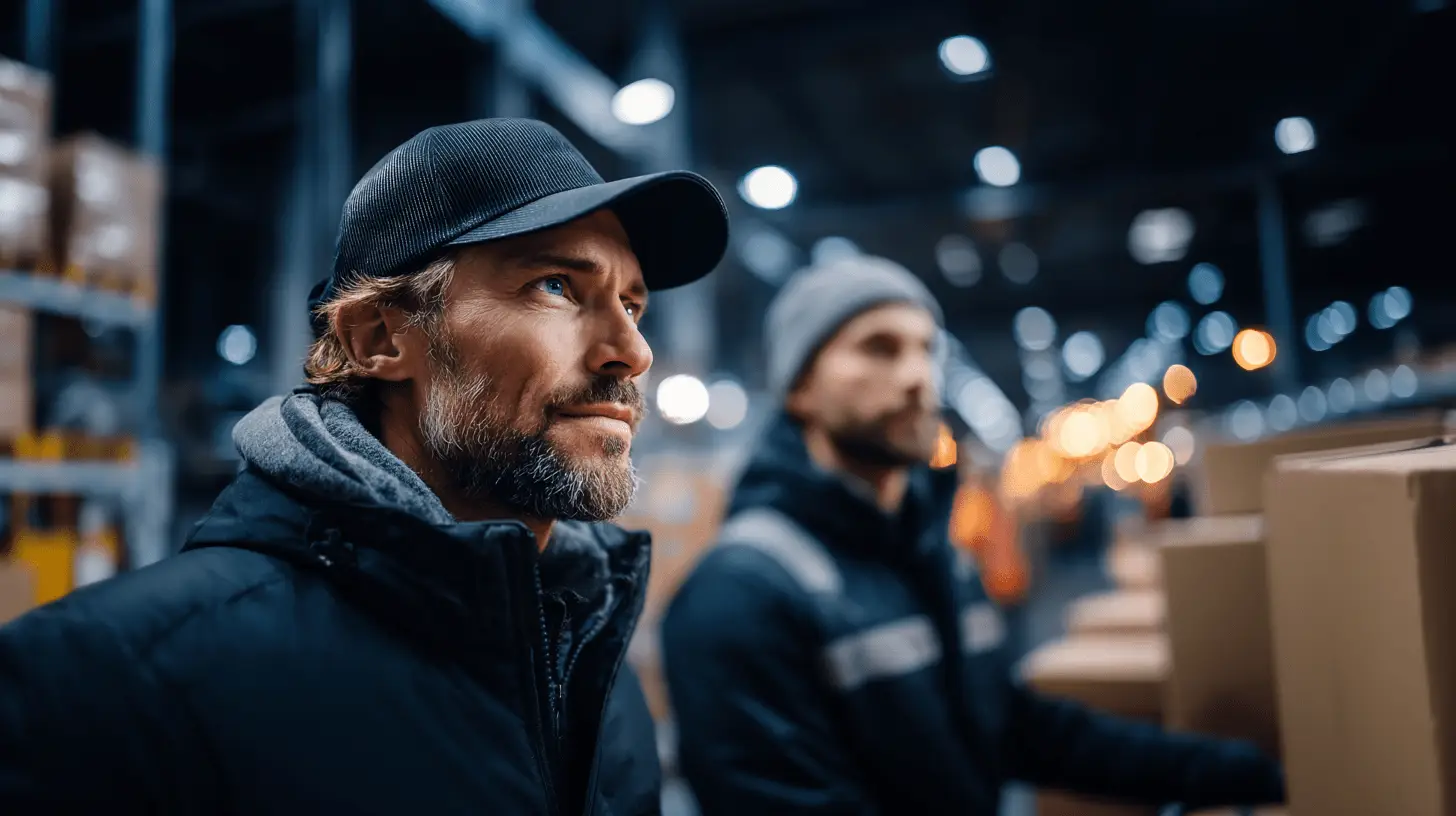 Altteil- und Retourenhandling im Wareneingang einer Industrie-Logistikhalle