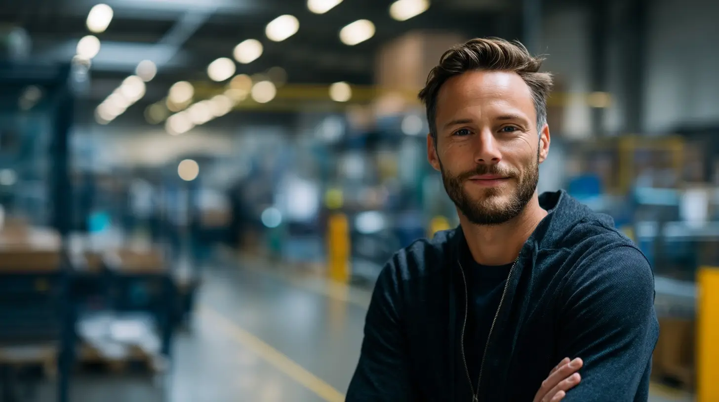 Werkvertragsklauseln in der Praxis mit verantwortlichem Logistikleiter in Produktionsumgebung